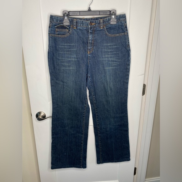 ⚡️⚡️LAST CHANCE⚡️⚡️Talbots Wide Leg Stretch Denim Jeans - Picture 1 of 7